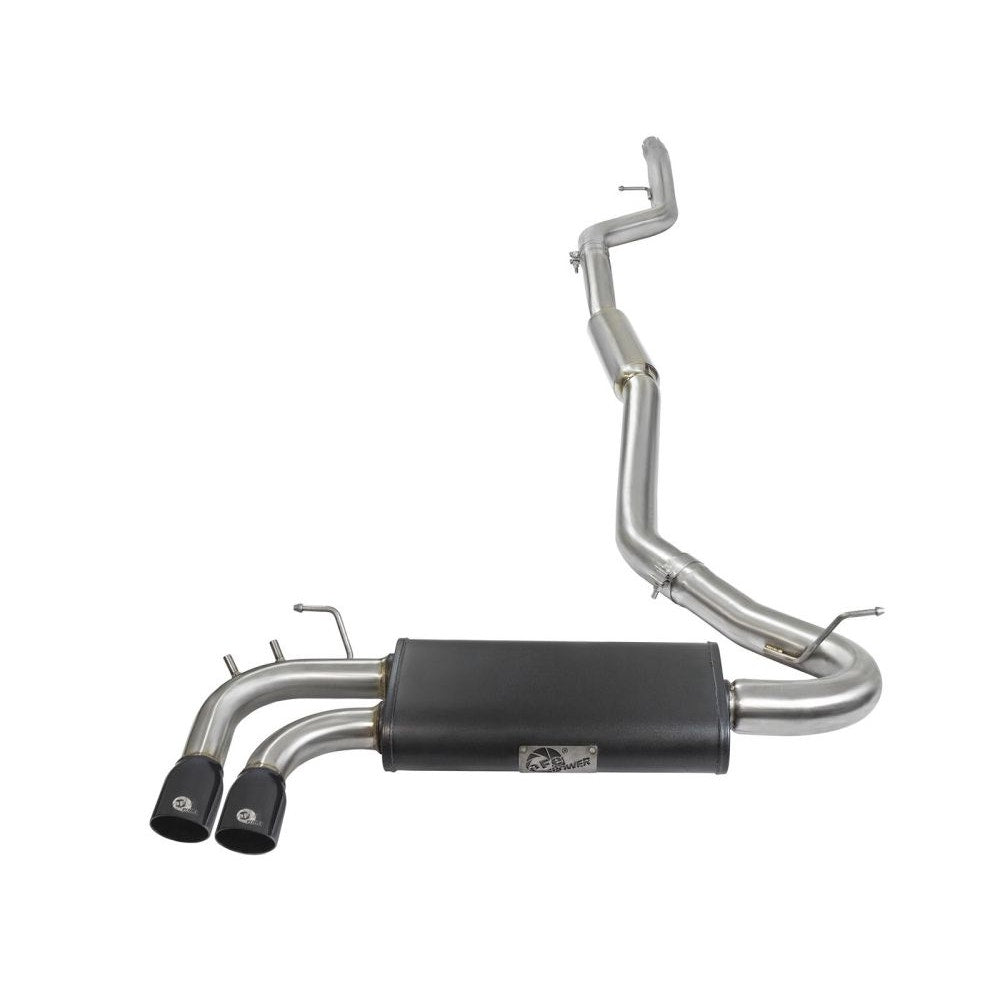 aFe Power 49-36329-B MACH Force-Xp 3 in. to 2-1/4 in. Stainless Steel Cat-Back Exhaust System - (w/Black Tip) - (Dual Rear Side Exit)