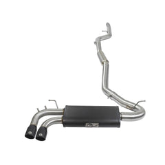 aFe Power 49-36329-B MACH Force-Xp 3 in. to 2-1/4 in. Stainless Steel Cat-Back Exhaust System - (w/Black Tip) - (Dual Rear Side Exit)