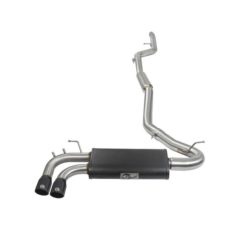 aFe Power 49-36329-B MACH Force-Xp 3 in. to 2-1/4 in. Stainless Steel Cat-Back Exhaust System - (w/Black Tip) - (Dual Rear Side Exit)