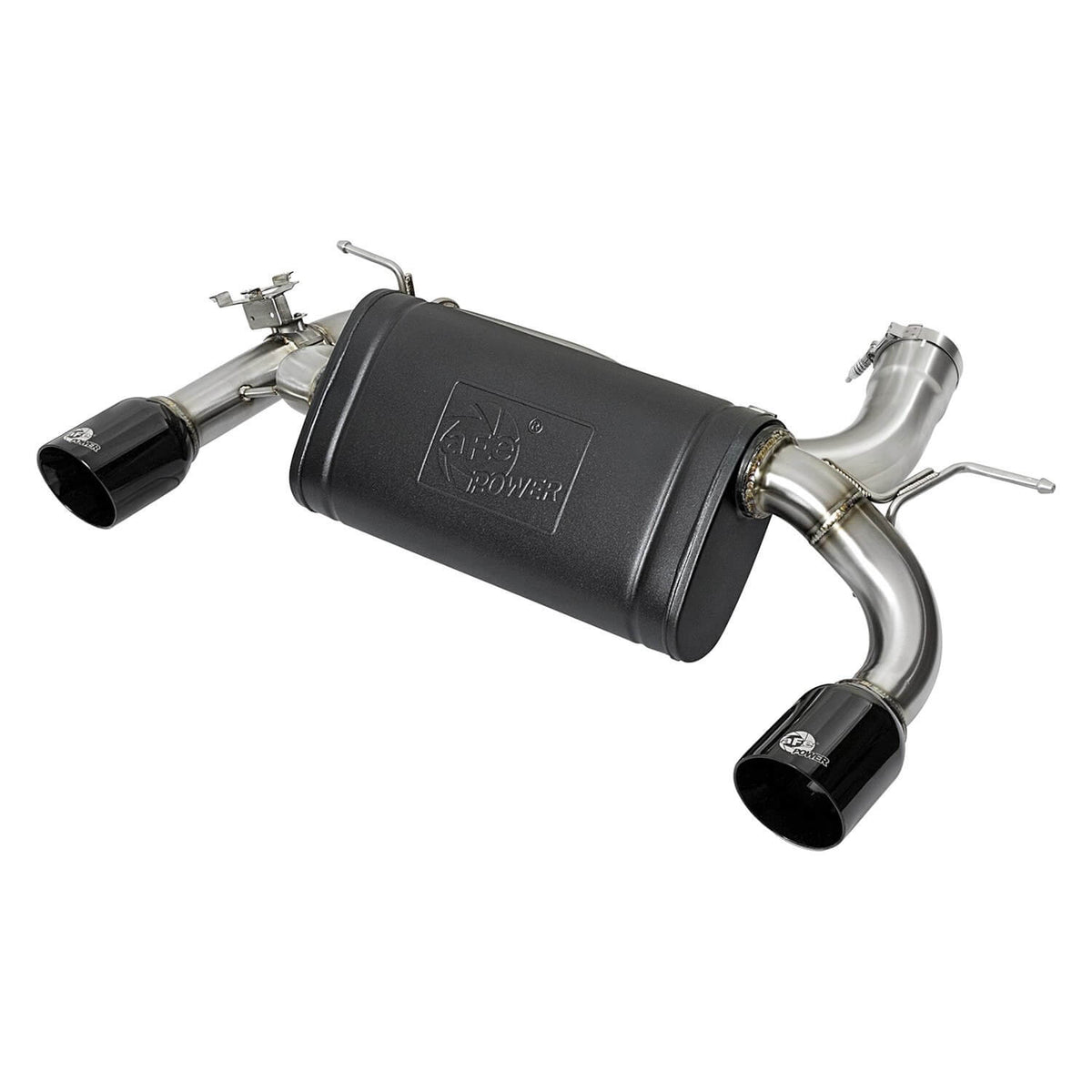 aFe Power 49-36336-B MACH Force-Xp Axle-Back Stainless Steel Exhaust System - (w/Black Tip) for 2012–2015 BMW 335I