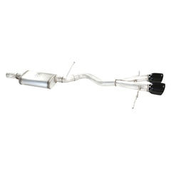 aFe Power 49-36408-B MACHForce XP Cat-Back Exhaust System - 304 Stainless Steel - 2.5 in. Inlet (Incl. Muffler - 4 in. Dual Laser Etched Black Tips)