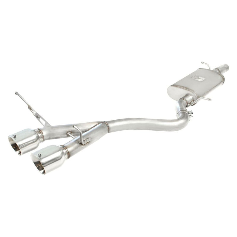 aFe Power 49-36408-P MACHForce XP Cat-Back Exhaust System - 304 Stainless Steel - 2.5 in. Inlet (Incl. Muffler - 4 in. Dual Laser Etched Polished Tips)