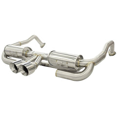 aFe Power 49-36409 ELITE Cat-Back Exhaust System - 2/2.5 in. Tubing - Incl. Mufflers - 4 in. Polished aFe Power Laser-Etched 304 Stainless Steel Slash-Cut Tip Assembly