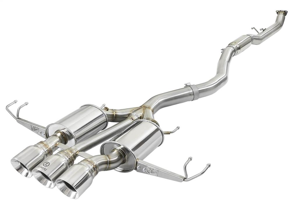 aFe Power 49-36623-P Takeda Stainless Cat-Back Exhaust System for 2017–2021 Honda Civic