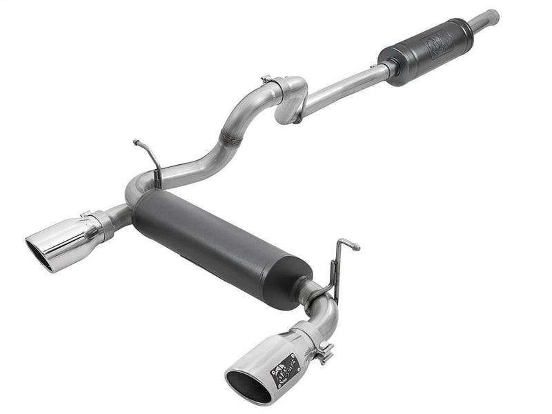 aFe Power 49-38066-P Rebel Series Stainless Cat-Back Exhaust System for 2018–2025 Jeep Wrangler (Jl)