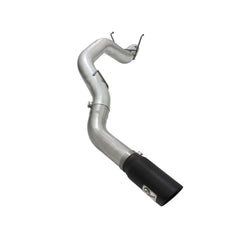 aFe Power 49-42039-B MACHForce XP DPF-Back SS-409 Exhaust System - 5 in. Tubing - Incl. Tailpipe/Hangers/Clamps/7 in. Black Tip