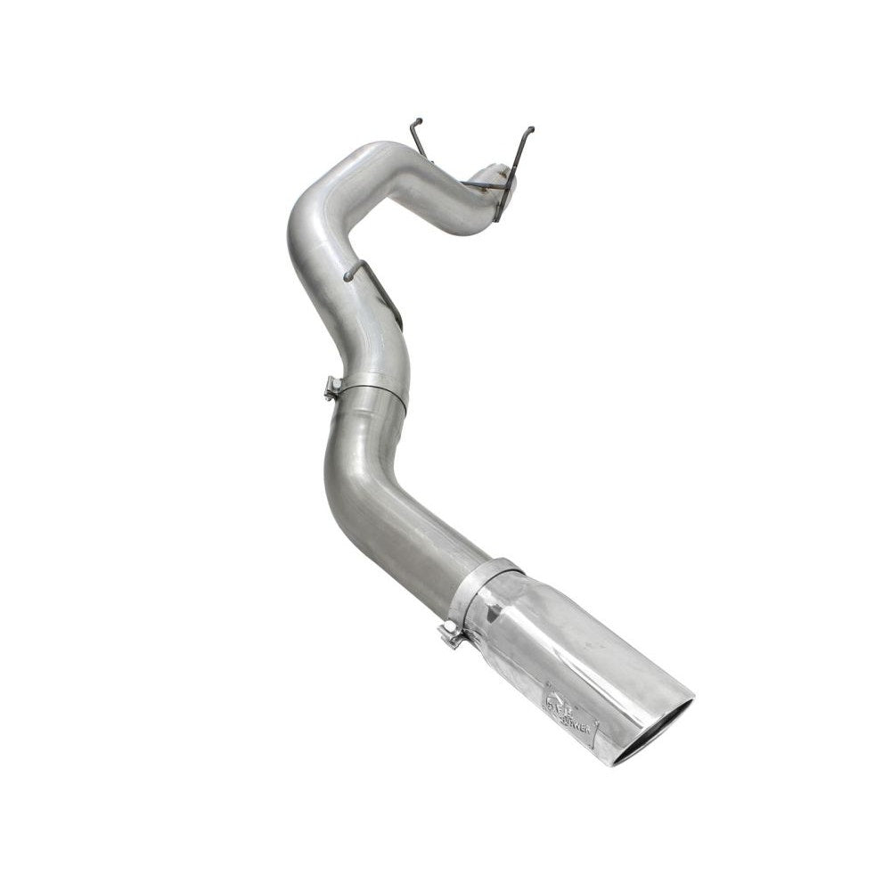 aFe Power 49-42039-P MACHForce XP DPF-Back SS-409 Exhaust System - 5 in. Tubing - Incl. Tailpipe/Hangers/Clamps/7 in. Polished Tip