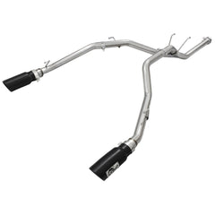 aFe Power 49-42041-B MACH Force-Xp 2-1/2" DPF-Back Stainless Steel Exhaust System w/4-1/2" Black Tips