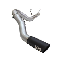 aFe Power 49-42051-1B LARGE Bore HD DPF-Back Exhaust System - (5in. Stainless Tubing) - (Rear Side Exit)