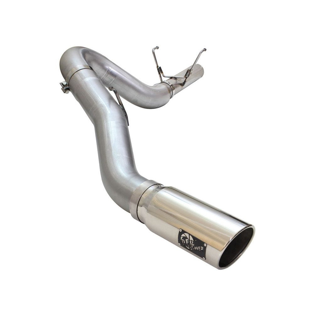 aFe Power 49-42051-1P LARGE Bore HD DPF-Back Exhaust System - (5in. Stainless Tubing) - (Rear Side Exit)