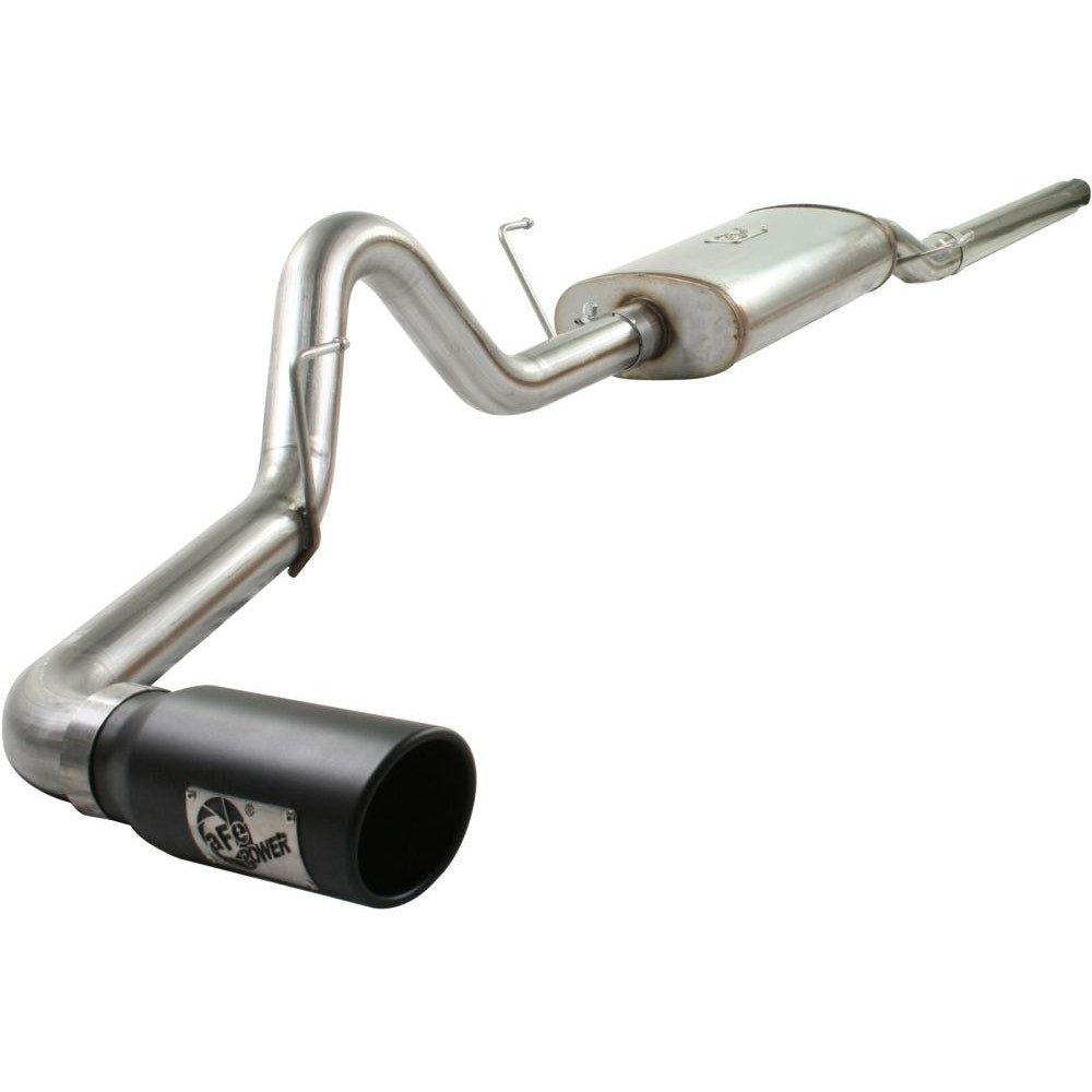 aFe Power 49-43011-B MACHForce XP Cat-Back SS-409 Exhaust System - 3 in. - 409 Stainless Steel (Incl. Clamps/Mufflers/Sectional Tubing/Black Tip)