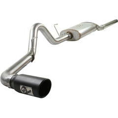 aFe Power 49-43011-B MACHForce XP Cat-Back SS-409 Exhaust System - 3 in. - 409 Stainless Steel (Incl. Clamps/Mufflers/Sectional Tubing/Black Tip)