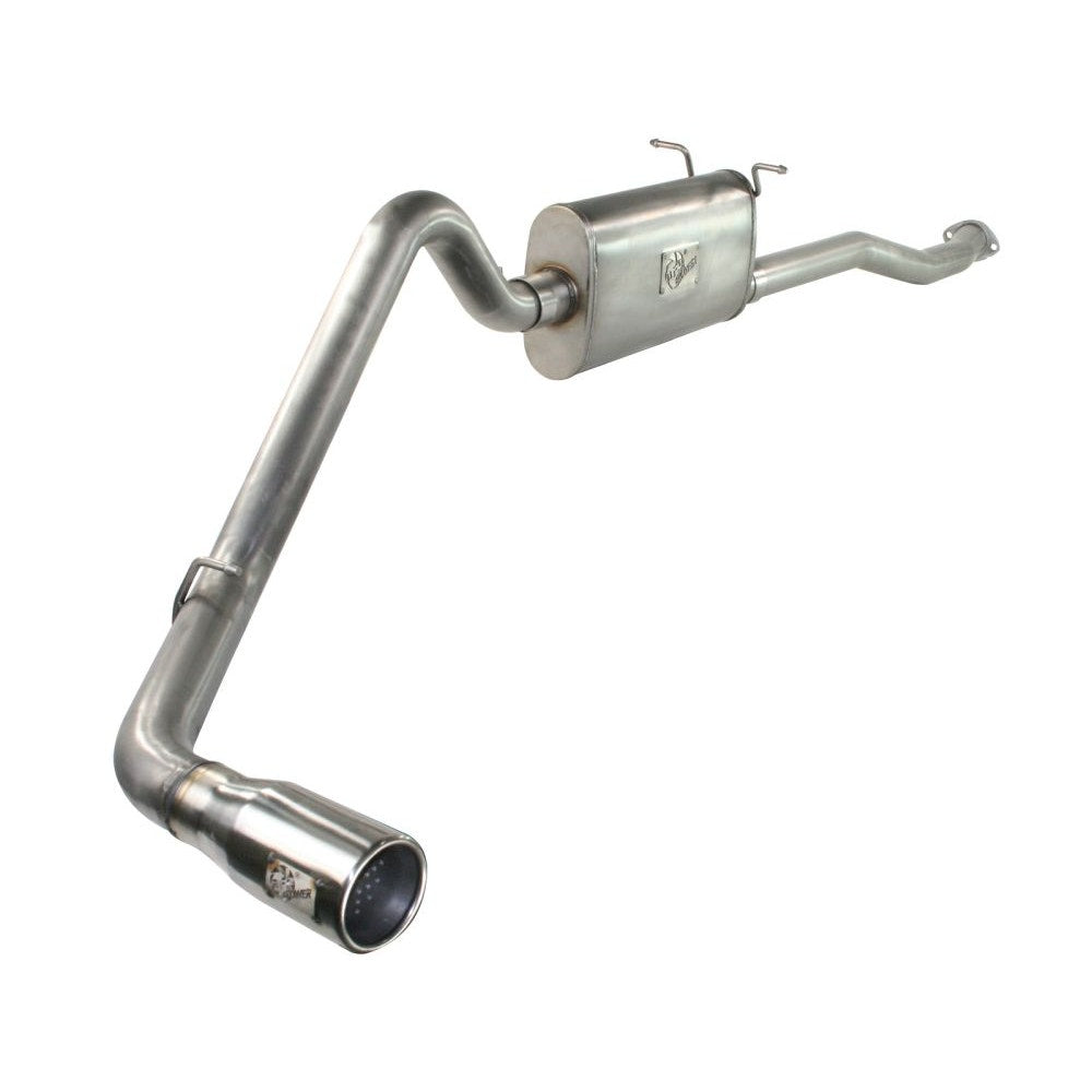 aFe Power 49-43042-1 MACHForce XP Cat-Back SS-409 Exhaust System - 2.5 in. - Incl. Clamps/Mufflers/Sectional Tubing/Polished 304 Stainless Steel Rolled Tips - 409 Stainless Steel - Mandrel Bend - AWSL