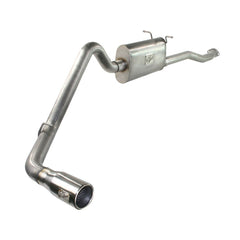 aFe Power 49-43042-1 MACHForce XP Cat-Back SS-409 Exhaust System - 2.5 in. - Incl. Clamps/Mufflers/Sectional Tubing/Polished 304 Stainless Steel Rolled Tips - 409 Stainless Steel - Mandrel Bend - AWSL