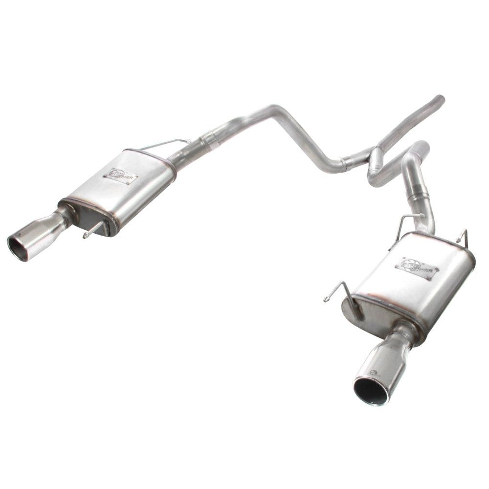 aFe Power 49-43047 MACHForce XP Cat-Back Exhaust System - 2.5 in. Diameter - 409 Stainless Steel (Incl. Clamps/Mufflers/Sectional Tubing/3.5 in. 304 Stainless Steel Tip)