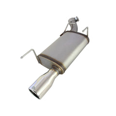 aFe Power 49-43048 MACHForce XP Axle-Back Exhaust System - 409 Stainless Steel - 2.5 in. (Incl. Free-Flowing Muffler - Band Clamps - 3.5 in. Rolled Edge 304 Stainless Steel Laser Etched Tip)