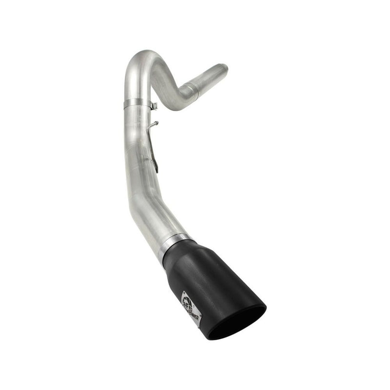 aFe Power 49-43054-B MACHForce XP DPF-Back Exhaust System - 409 Stainless Steel - 5 in. Tubing (Incl. Tailpipe/Hangers/Clamps/7 in. Black Tip)