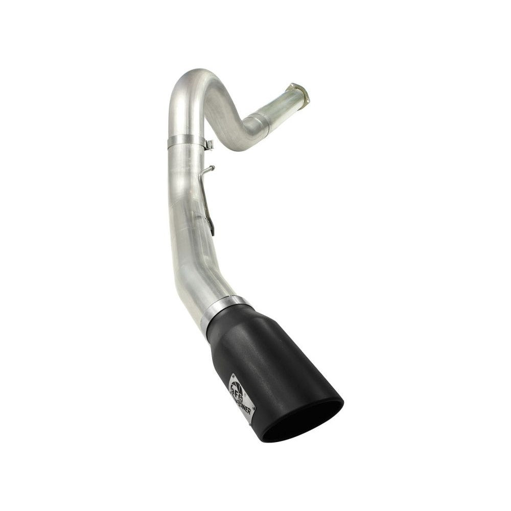 aFe Power 49-43055-B MACHForce XP DPF-Back Exhaust System - 409 Stainless Steel - 5 in. Tubing (Incl. Tailpipe/Hangers/Clamps/7 in. Black Tip)