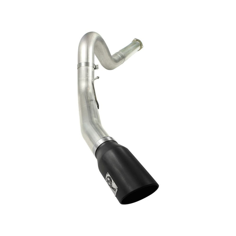 aFe Power 49-43055-B MACHForce XP DPF-Back Exhaust System - 409 Stainless Steel - 5 in. Tubing (Incl. Tailpipe/Hangers/Clamps/7 in. Black Tip)