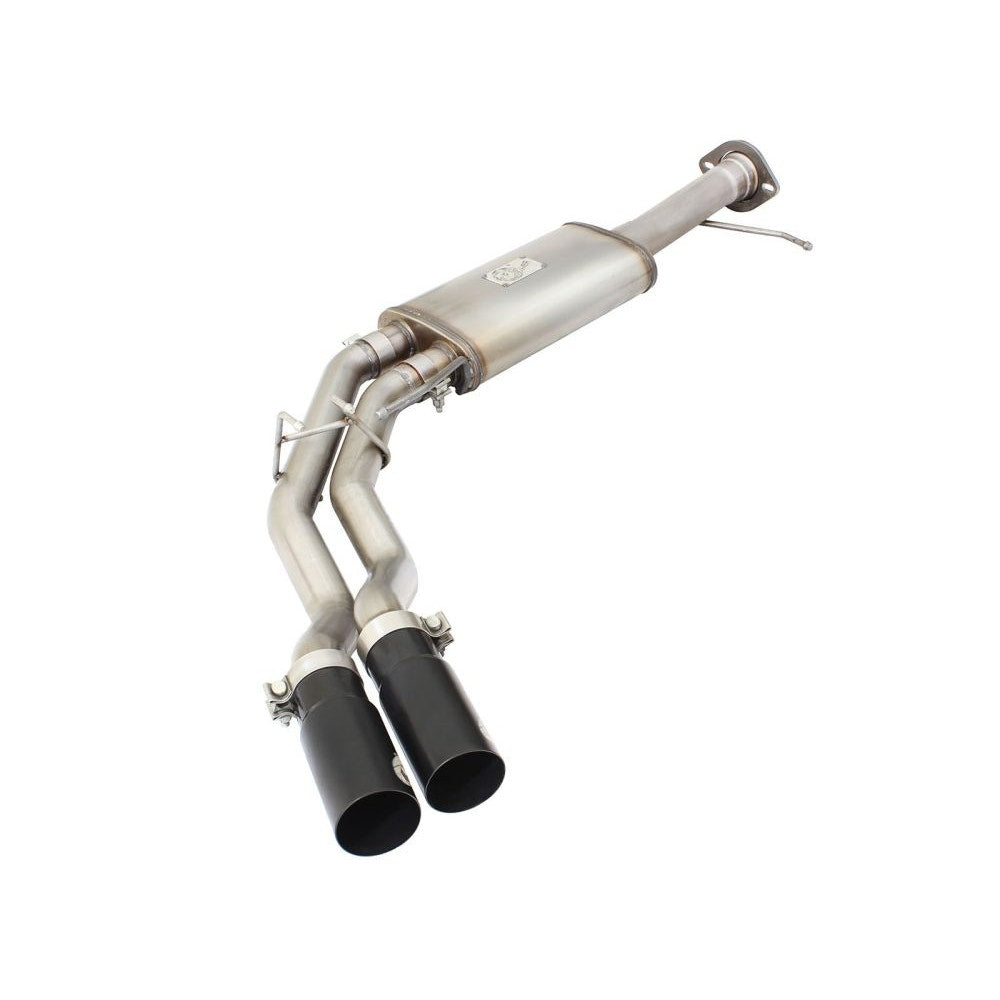 aFe Power 49-43071-B Rebel Series Cat-Back Exhaust System - (3in. Into 2.5in. Stainless Tubing) - (Middle Side Exit)