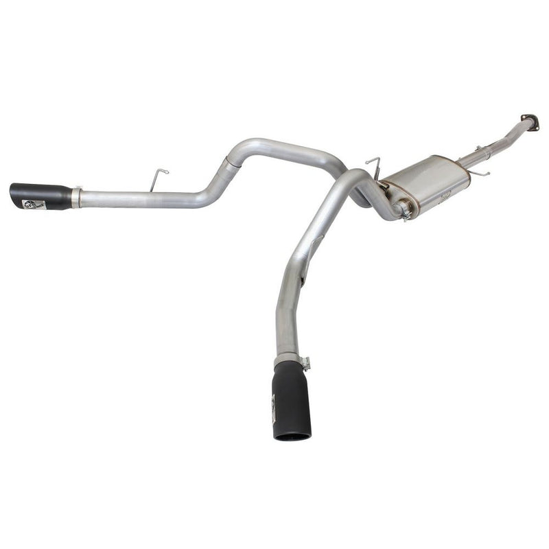aFe Power 49-43074-B Dual Cat-Back Exhaust 3 in. (Black Tip)