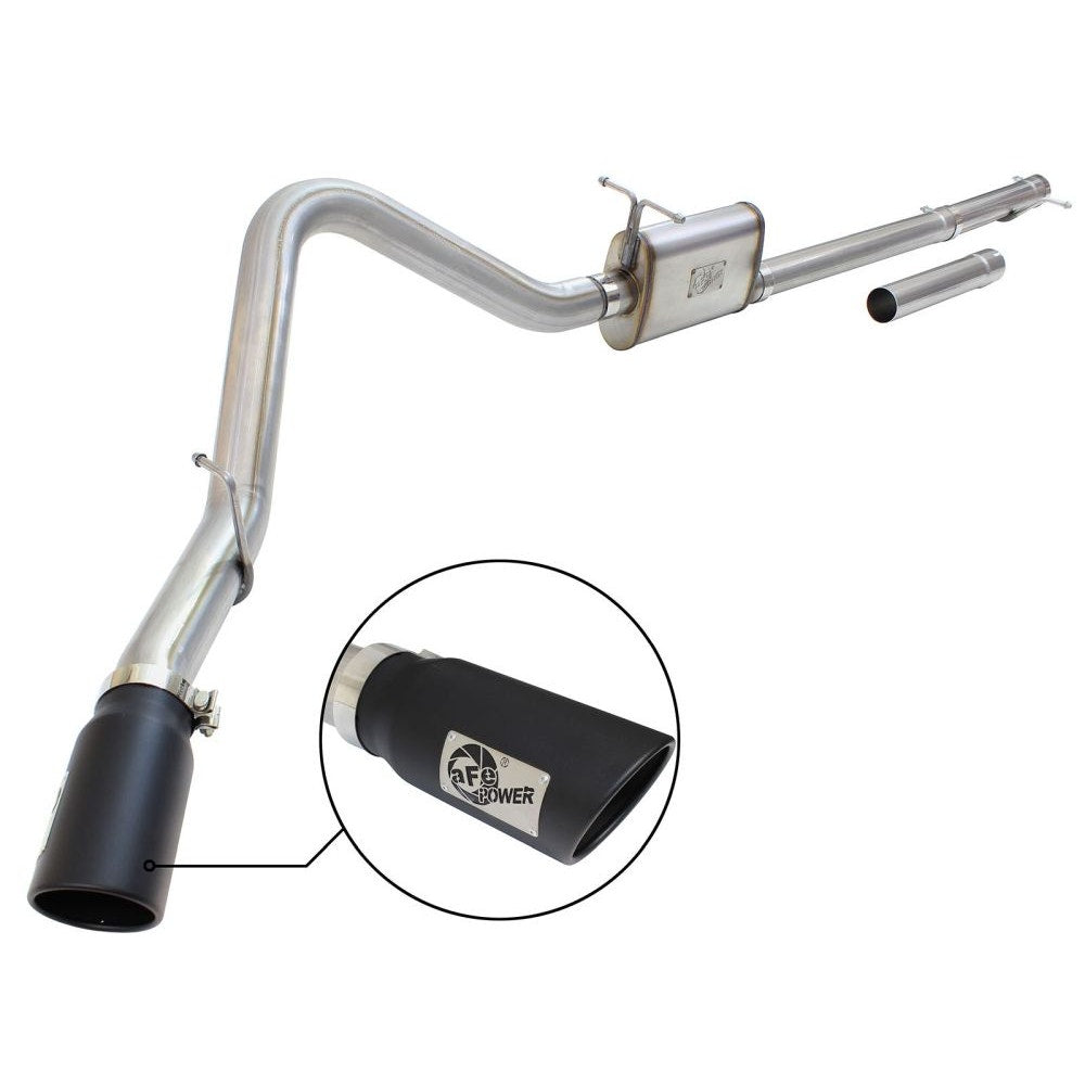 aFe Power 49-43076-B MACHForce XP Cat-Back Exhaust System - (3.5in. Stainless Tubing) - (Single Passenger Side Exit)