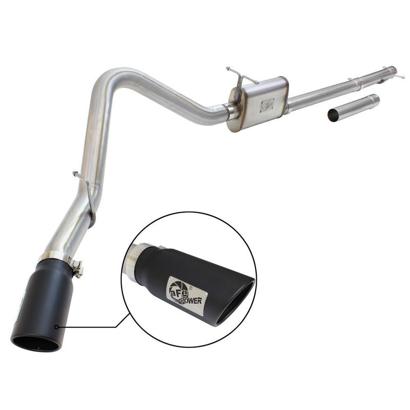 aFe Power 49-43076-B MACHForce XP Cat-Back Exhaust System - (3.5in. Stainless Tubing) - (Single Passenger Side Exit)