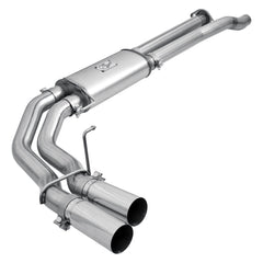 aFe Power 49-43091-P Rebel Series 3 in. Cat-Back Exhaust System - (w/ Dual Mid-Side Exit) - (Polished) - (Stainless Steel) for 2017–2020 Ford F-150