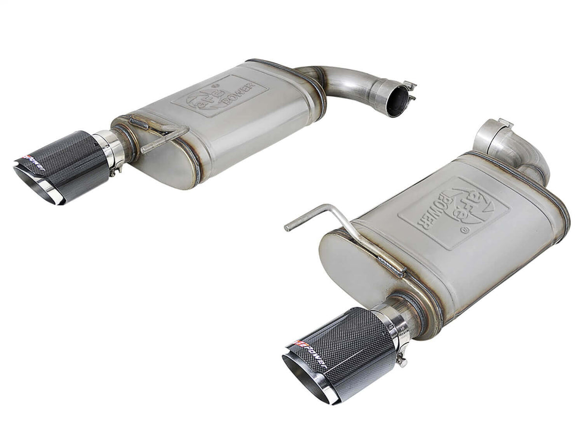 aFe Power 49-43105-C MACH Force Xp Stainless Steel Axle Back Exhaust System for 2015–2017 Ford Mustang