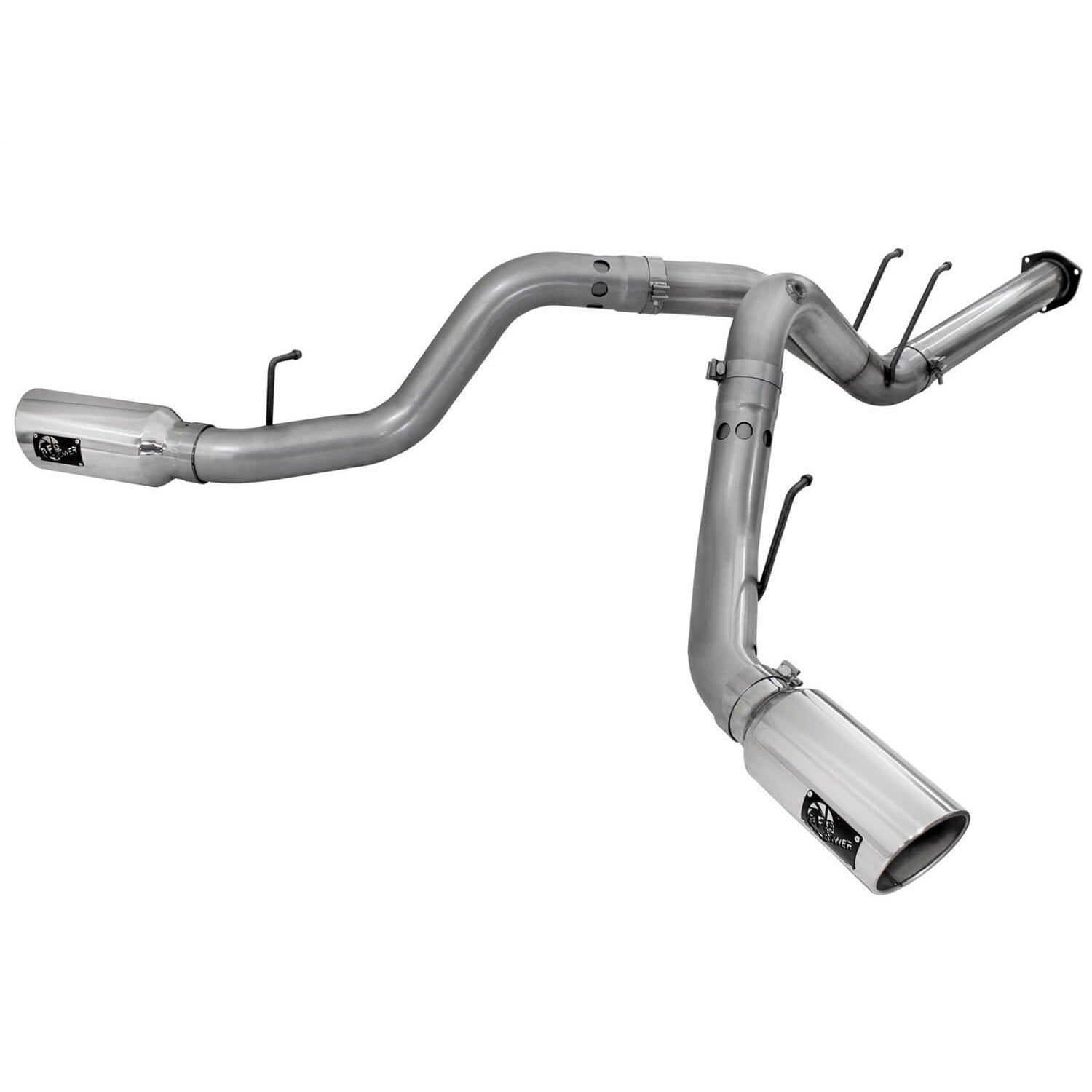 aFe Power 49-43122-P Large Bore HD DPF-Back Stainless Exhaust System