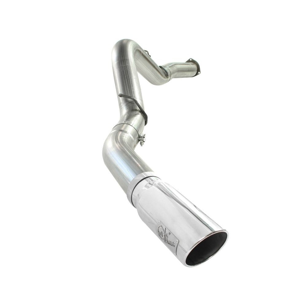 aFe Power 49-44040-P MACHForce XP DPF-Back Exhaust System - 409 Stainless Steel - 5 in. Tubing (Incl. Tailpipe/Hangers/Clamps/7 in. Polished Tip)