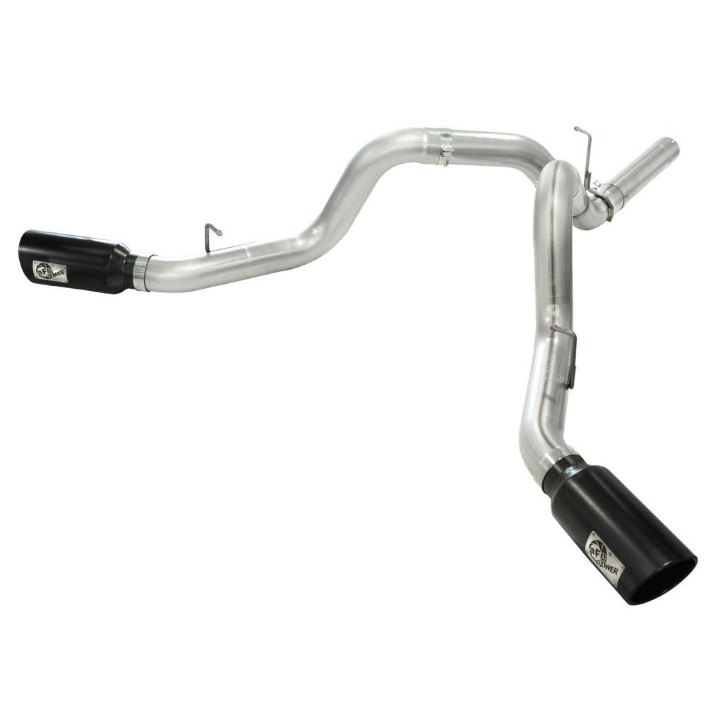aFe Power 49-44043-B MACH Force XP 4" Dual DPF-Back Stainless Steel Exhaust System