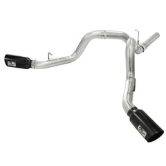 aFe Power 49-44043-B MACH Force XP 4" Dual DPF-Back Stainless Steel Exhaust System