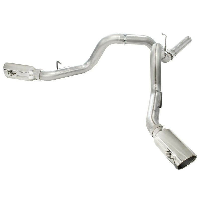 aFe Power 49-44043-P MACH Force XP 4" Dual DPF-Back Stainless Steel Exhaust System