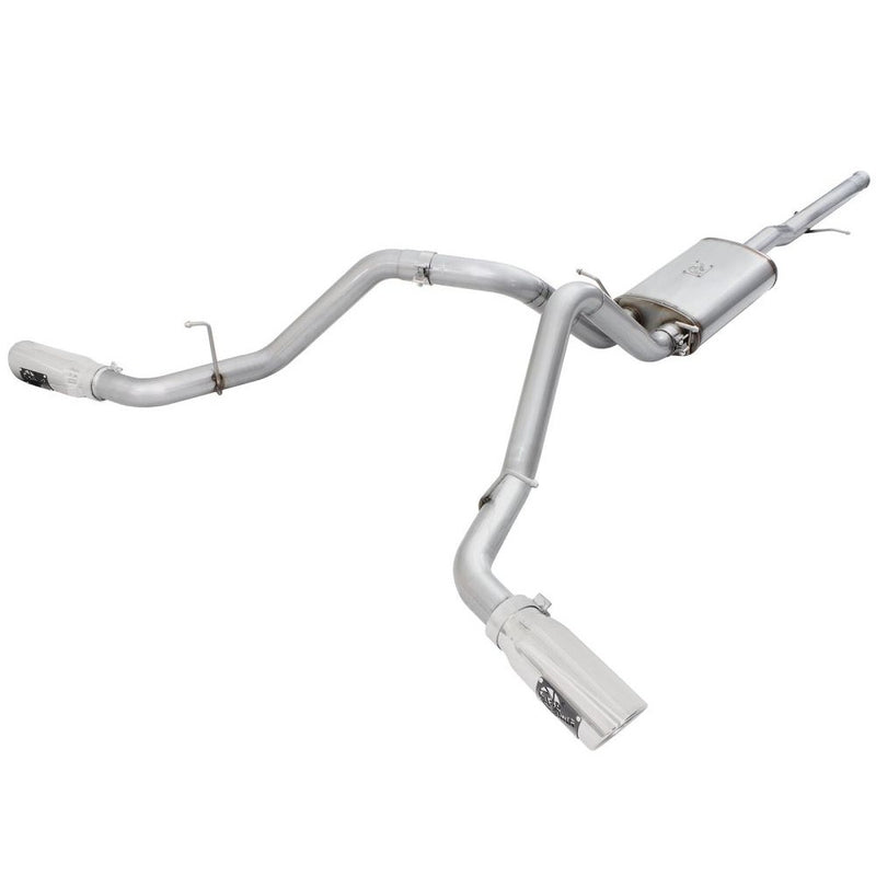 aFe Power 49-44057-P MACHForce XP Cat-Back Exhaust System - (3in. Stainless Tubing) - (Dual Rear Side Exit)