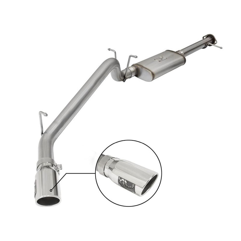 aFe Power 49-44058-P MACHForce XP Cat-Back Exhaust System - (3in. Stainless Tubing) - (Single Passenger Side Exit)