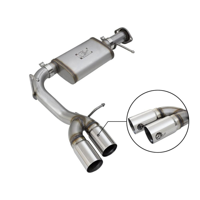 aFe Power 49-44061-P Rebel Series Cat-Back Exhaust System - (3in. Stainless Tubing) - (Single Passenger Side Exit)