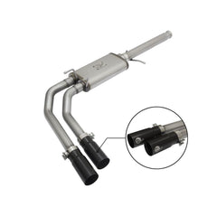 aFe Power 49-44062-B Rebel Series Cat-Back Exhaust System - (2.5in. Stainless Inlet) - (Dual 3.5in. Stainless Outlet) - (Middle Side Exit)