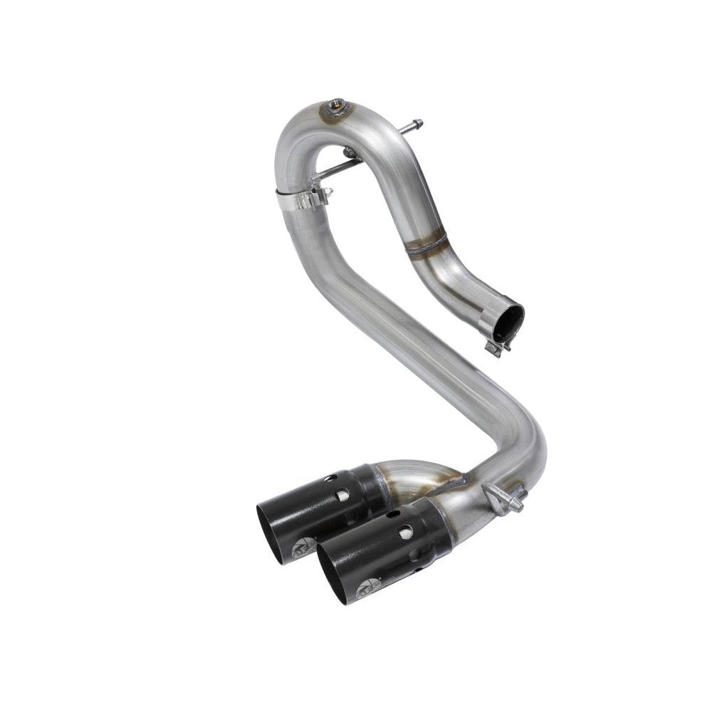aFe Power 49-44065-B LARGE Bore HD DPF-Back Exhaust System - (3in. Stainless Tubing) - (Single Passenger Side Exit In Front Of Rear Tire)