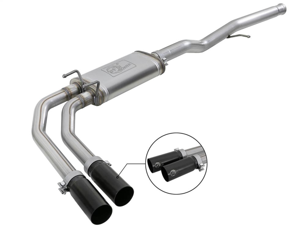 aFe Power 49-44098-B Rebel Series Stainless Cat-Back Exhaust System for 2009–2018 Chevrolet Silverado 1500