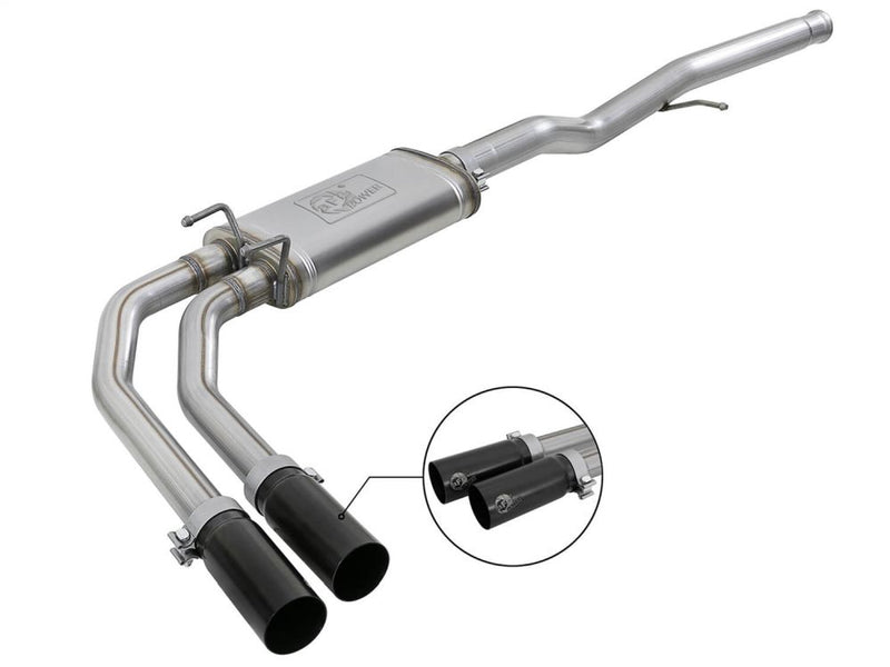 aFe Power 49-44098-B Rebel Series Stainless Cat-Back Exhaust System for 2009–2018 Chevrolet Silverado 1500