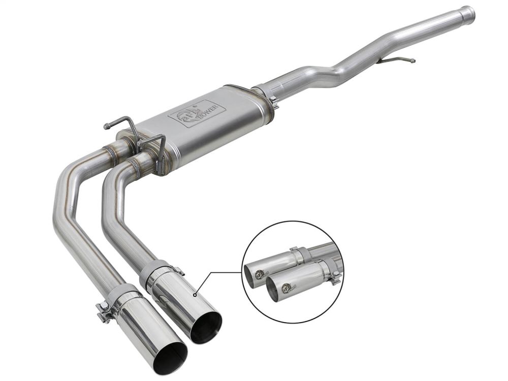 aFe Power 49-44098-P Rebel Series Stainless Cat-Back Exhaust System for 2009–2018 Chevrolet Silverado 1500