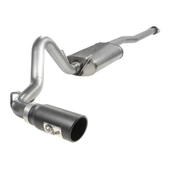 aFe Power 49-46001-1B MACHForce XP Cat-Back Exhaust System - 409 Stainless Steel - 3 in. (Incl. Clamps/Mufflers/Sectional Tubing/304 SS Black Tip)