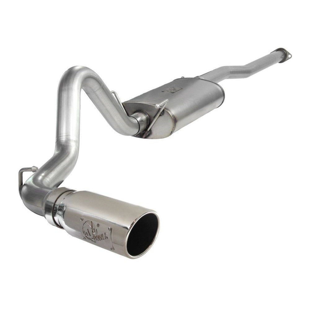 aFe Power 49-46001-1P MACHForce XP Cat-Back Exhaust System - 409 Stainless Steel - 3 in. (Incl. Clamps/Mufflers/Sectional Tubing/304 SS Polished Tip)