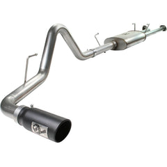aFe Power 49-46006-B MACHForce XP Cat-Back Exhaust System - 409 Stainless Steel (Incl. Clamps/Mufflers/Sectional Tubing/Black 304 Stainless Steel Tip)