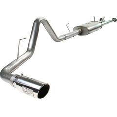 aFe Power 49-46006-P MACHForce XP Cat-Back Exhaust System - 409 Stainless Steel (Incl. Clamps/Mufflers/Sectional Tubing/Polished 304 Stainless Steel Tip)