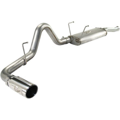aFe Power 49-46007 MACHForce XP Cat-Back Exhaust System - 409 Stainless Steel - Mandrel Bend 3 in. (Incl. Clamps/Mufflers/Sectional Tubing/Pol. 3 in. 304 Stainless Steel Tip -)
