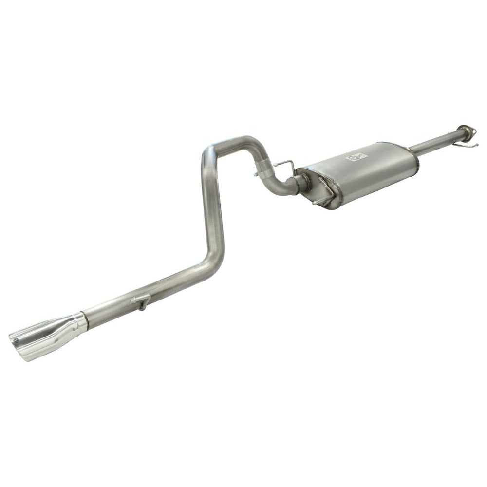 aFe Power 49-46016-P MACHForce XP Cat-Back SS-409 Exhaust System - 2.5 in. - Incl. Clamps/Free Flowing Muffler/Tubing/Hangers/Clamps - Pol 304 Stainless Steel Tip - 409 Stainless Steel - Mandrel Bend