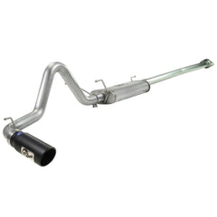 aFe Power 49-46021-B MACHForce XP Cat-Back SS-304 Exhaust System - 2.5 in. - Incl. Clamps/Free Flowing Muffler/Tubing/Hangers/Clamps - Wrinkle Black 304 Stainless Steel Tip