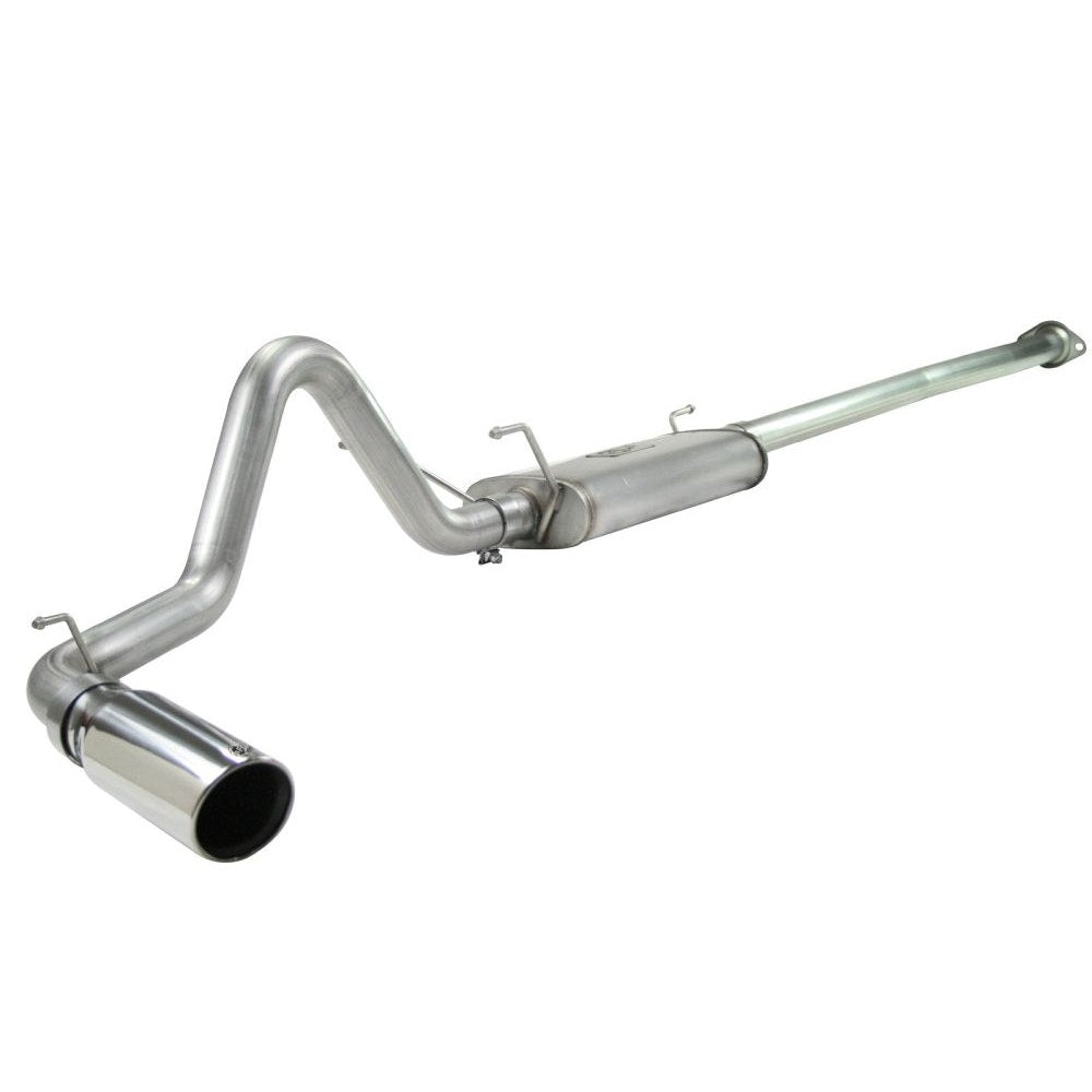 aFe Power 49-46021-P MACHForce XP Cat-Back SS-304 Exhaust System - 2.5 in. - Incl. Clamps/Free Flowing Muffler/Tubing/Hangers/Clamps - Pol 304 Stainless Steel Tip
